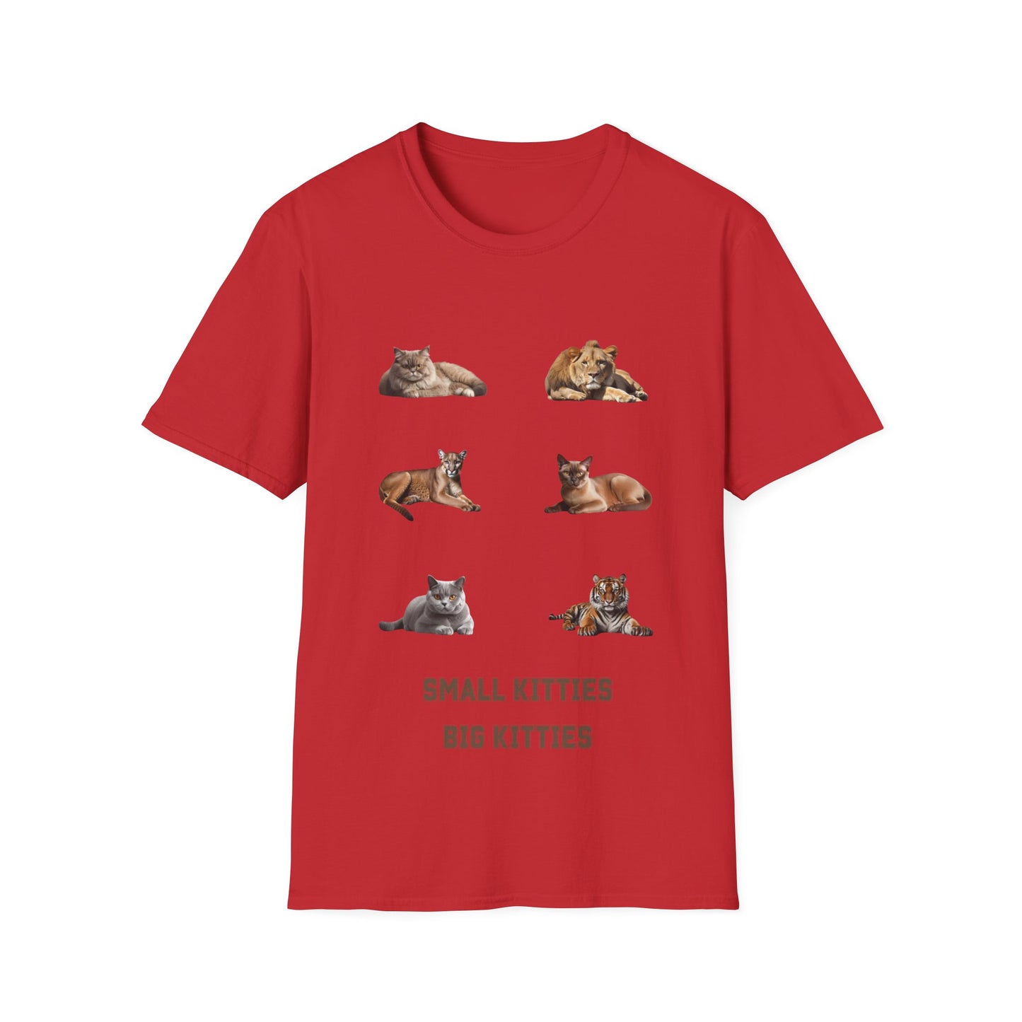 Unisex T-Shirt Small Kitties Big Kitties