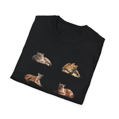 Unisex T-Shirt Small Kitties Big Kitties