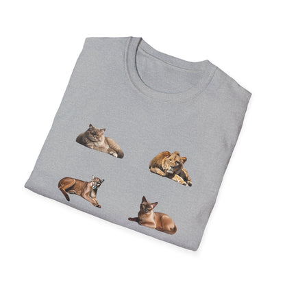 Unisex T-Shirt Small Kitties Big Kitties